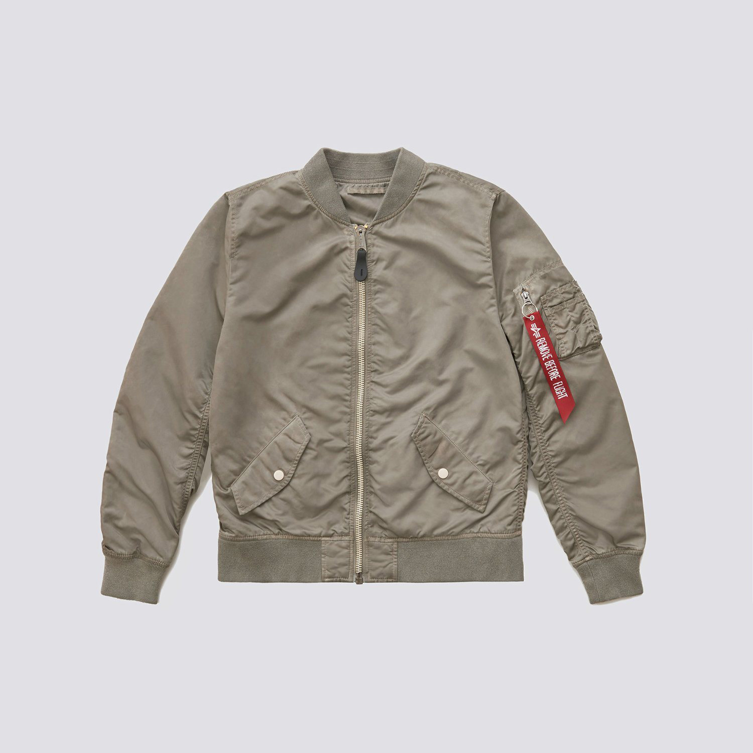 【ALPHA】L-2B BATTLEWASH FLIGHT JACKET W 灰 女款_0