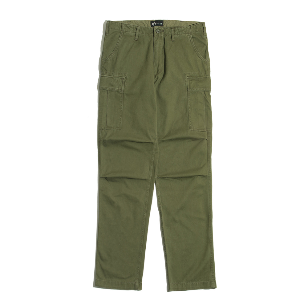 【ALPHA】修身工作褲 TB1016-0 SLIM CARGO 軍綠_0