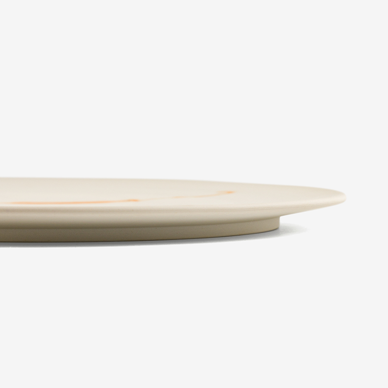 職人 緋櫸稻香 27.7cm 陶瓷圓盤｜米白｜單品_1