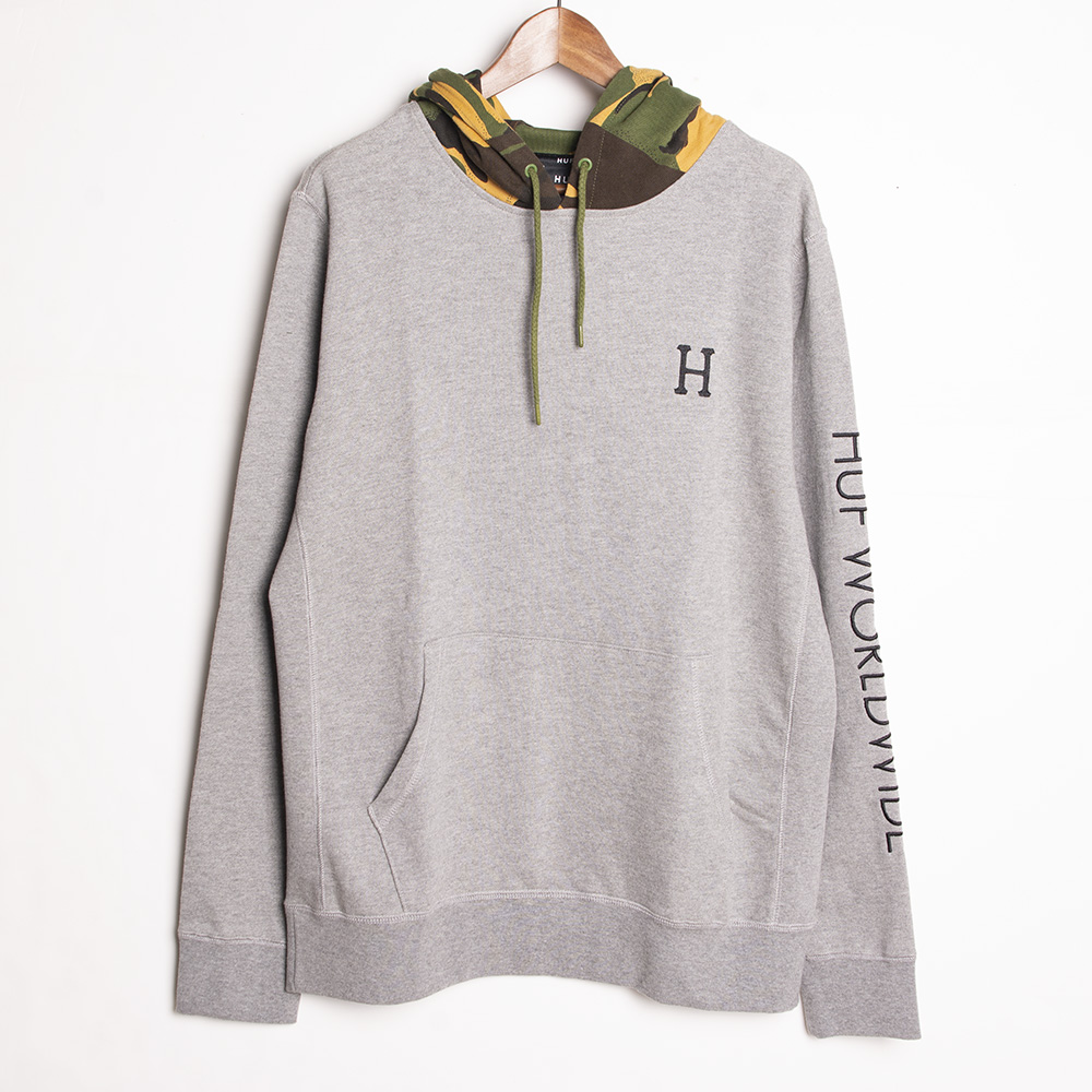 HUF VOYAGE FRENCH TERRY 帽T 灰_0