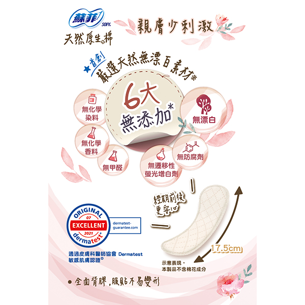 SOFY蘇菲天然原生棉17.5CM超薄護墊28片(包裝隨機出貨)_1