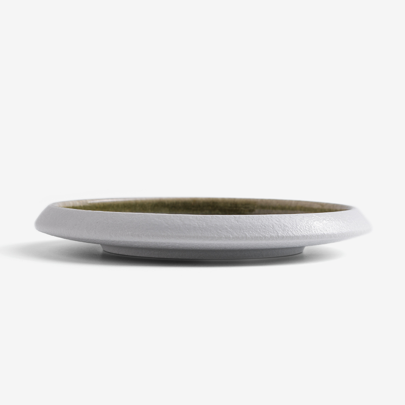 WAGA 松綠靜湖 19cm 厚邊陶瓷盤︱單品_1