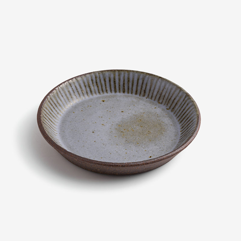 職人 霜霧刻紋 16cm 陶瓷淺盤︱幾何︱單品_4