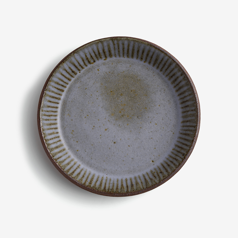 職人 霜霧刻紋 16cm 陶瓷淺盤︱幾何︱單品_5