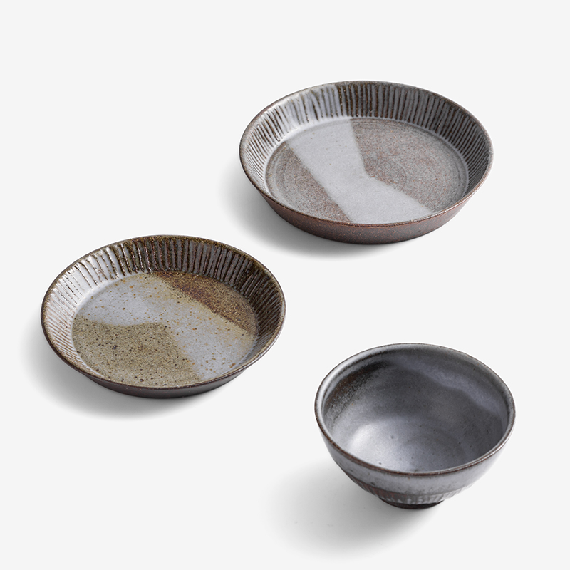 職人 霜霧刻紋 16cm 陶瓷淺盤︱幾何︱單品_7