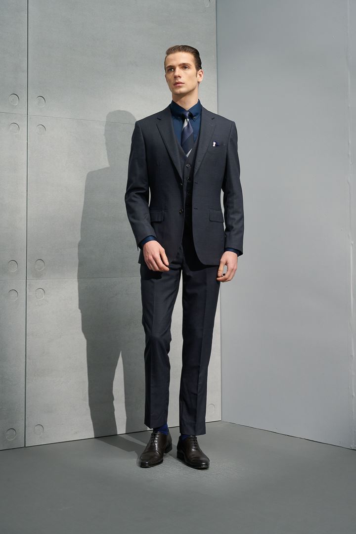 SST&C #米蘭系列 灰色修身西裝外套 | 0112204003 (outlet)_3