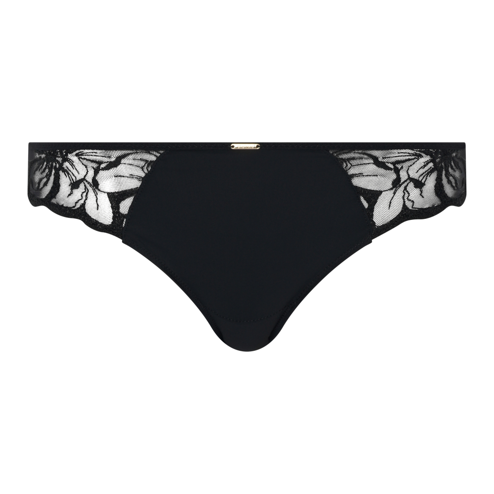 【Chantelle】集中托高內衣>BCD罩杯>黑色(12M20_011)【Fleurs】_7