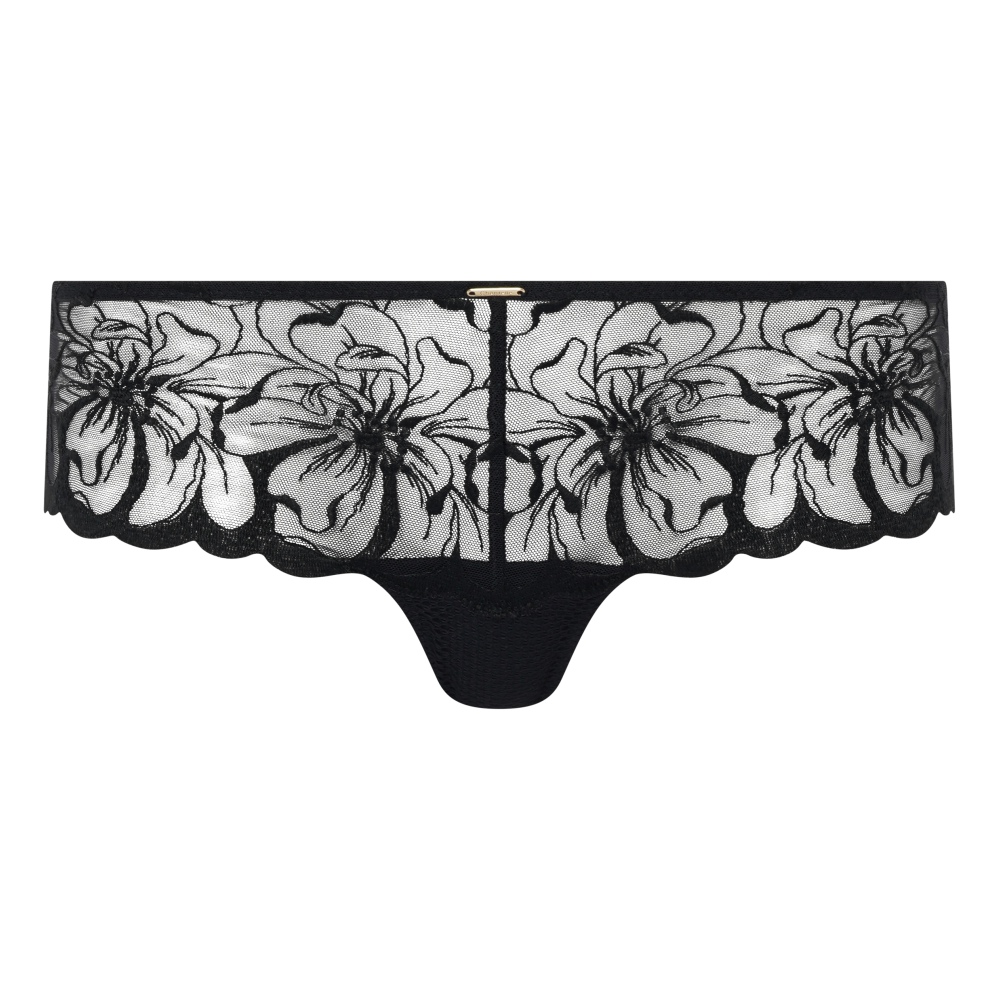 【Chantelle】集中托高內衣>BCD罩杯>黑色(12M20_011)【Fleurs】_8