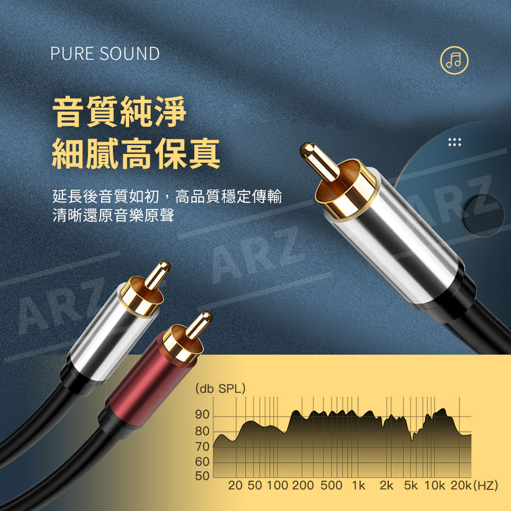 3.5mm轉2RCA 立體聲音源線 【D044】 0.5米~10米 發燒級 2rca 音響連接線 音源線 音訊線 同軸線 同軸音源線 電腦周邊 影音用品_5
