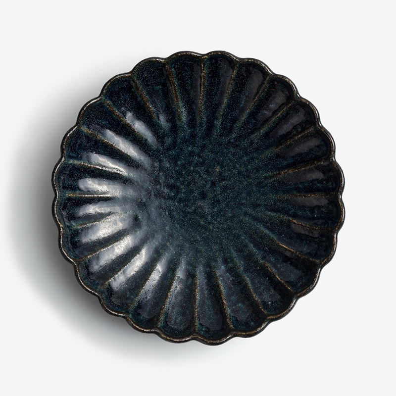 WAGA 日式藍瓣 24cm 陶瓷碗｜單品_2