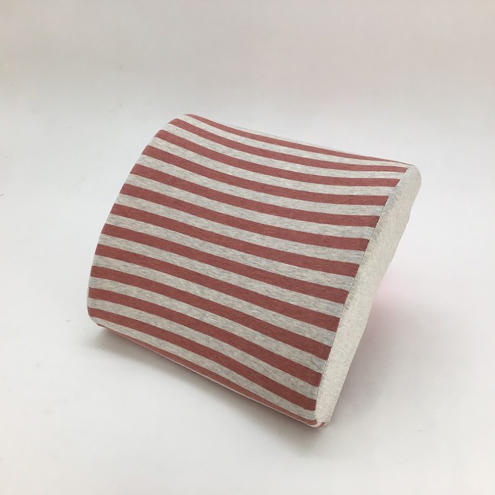 療癒系針織記憶釋壓腰靠墊-針織紅(送同款U型頸枕)_1