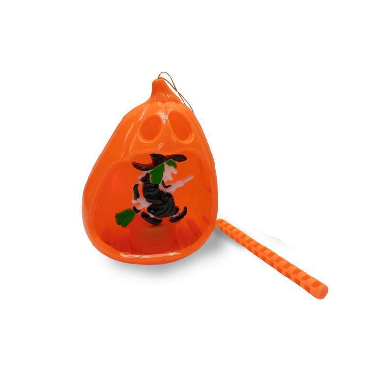 摩達客★萬聖派對變裝★LED發光燈籠（掃把巫婆款）_廠商直送_0