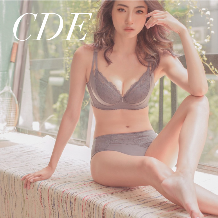 大尺碼 集中托高 副乳包覆 調整型內衣 夜皇冠的煙燻妝 迷情灰 CDE(另有FG)｜iLina璦琳娜內衣 5328_3