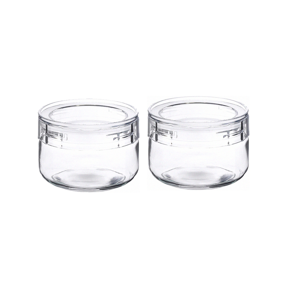 日本星硝 日本製密封儲存罐/保鮮罐350ML-2入組_2