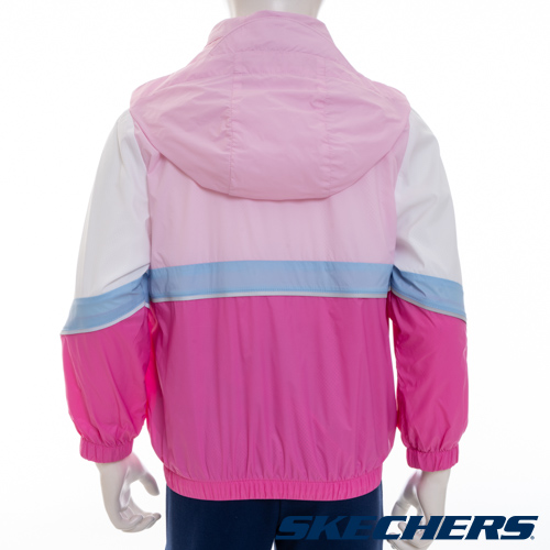 SKECHERS 女童拉鍊連帽外套 (P322G050-01UQ)_2