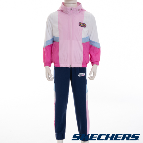 SKECHERS 女童拉鍊連帽外套 (P322G050-01UQ)_5