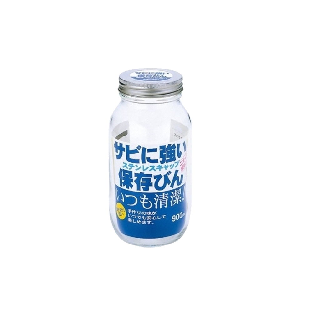 日本星硝 日本製不鏽鋼蓋保存瓶/果醬罐900ml_1