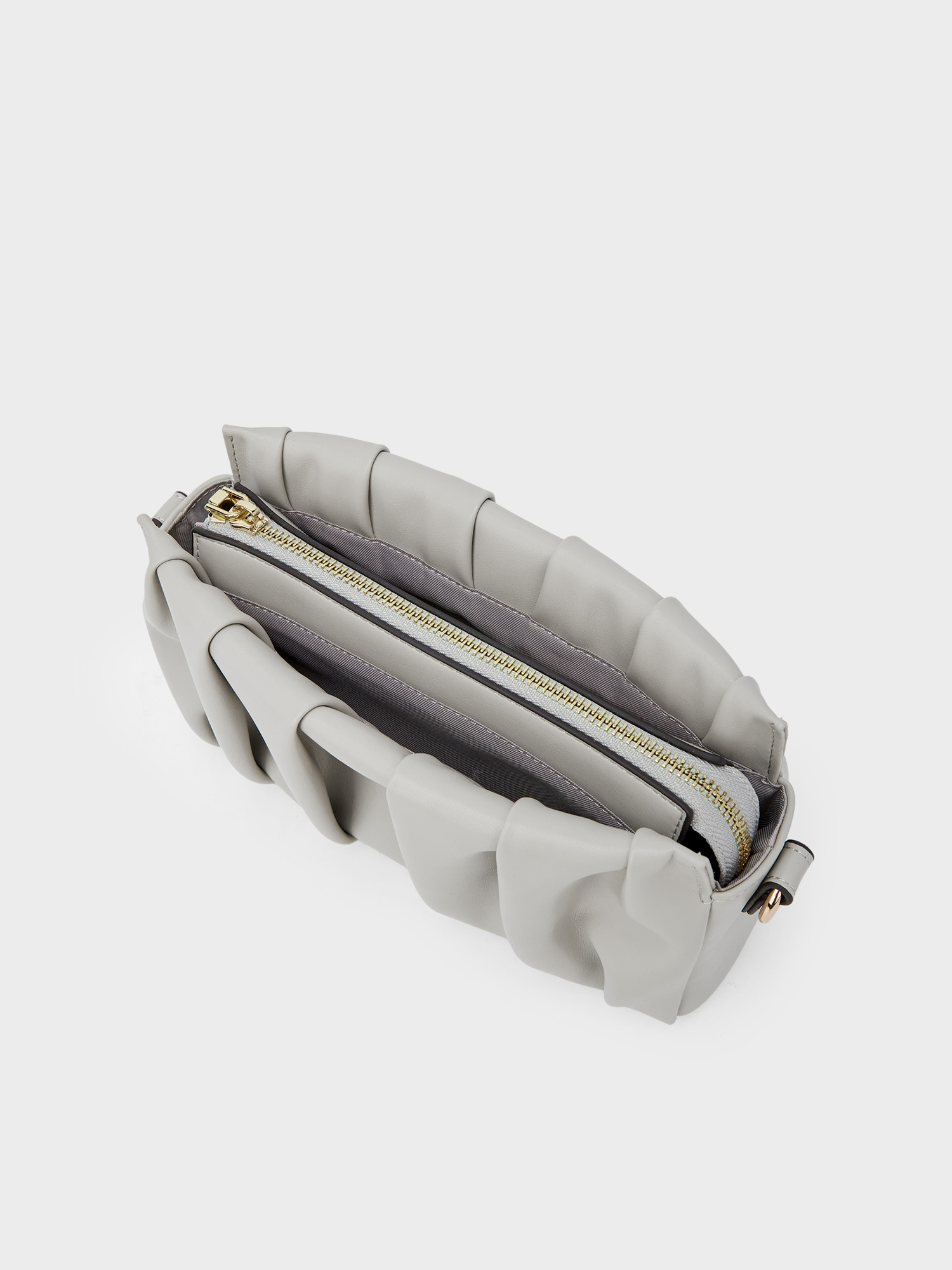 皺褶雲朵鍊條小方包PLUS -S'AIME東京企劃