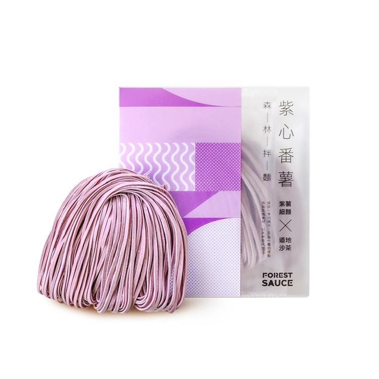 【森林麵食】 森林拌麵紫心蕃薯Ｘ道地沙茶醬 四入_廠商直送_0