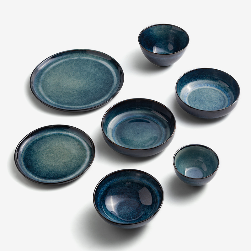 WAGA 夜空靜湖 17.5cm 陶瓷深盤｜單品_4