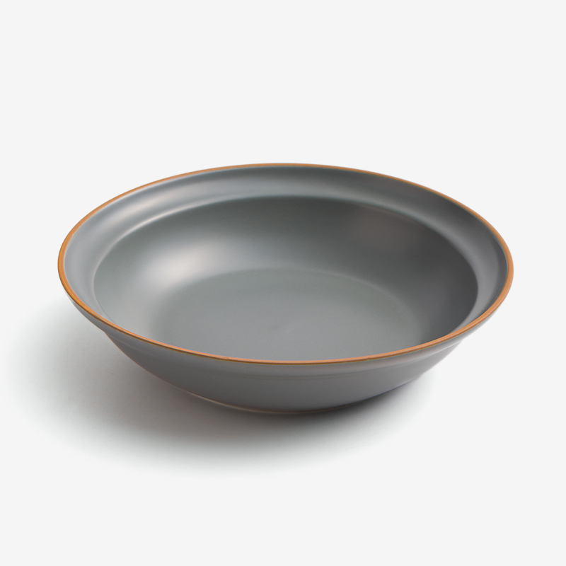 WAGA 樸質白玉 21cm 陶瓷碗｜霧灰｜單品_0