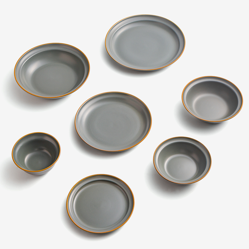 WAGA 樸質白玉 21cm 陶瓷碗｜霧灰｜單品_4