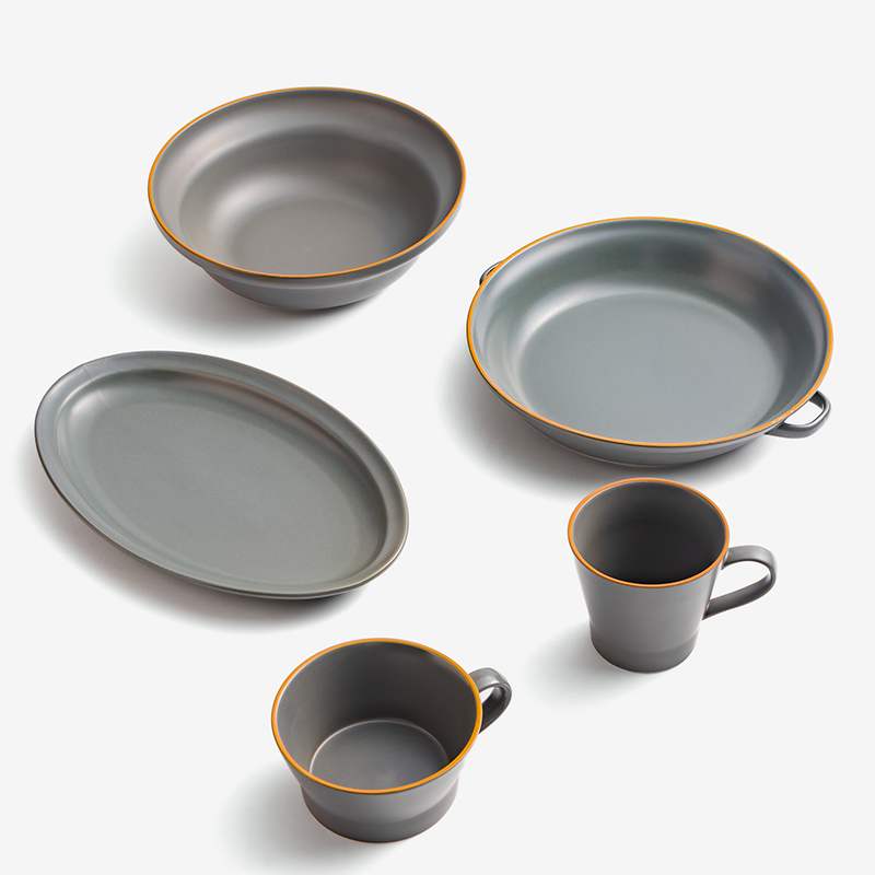WAGA 樸質白玉 21cm 陶瓷碗｜霧灰｜單品_5
