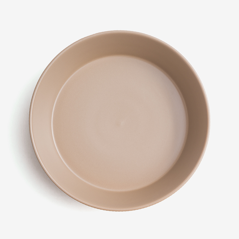 WAGA 簡約條紋 22.5cm 陶瓷深盤 ｜咖啡｜單品_2