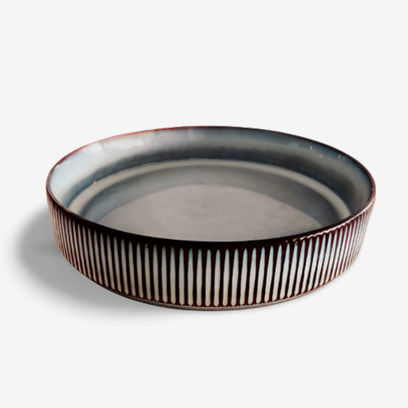 WAGA 樸質線紋 19cm 陶瓷深盤｜單品_0
