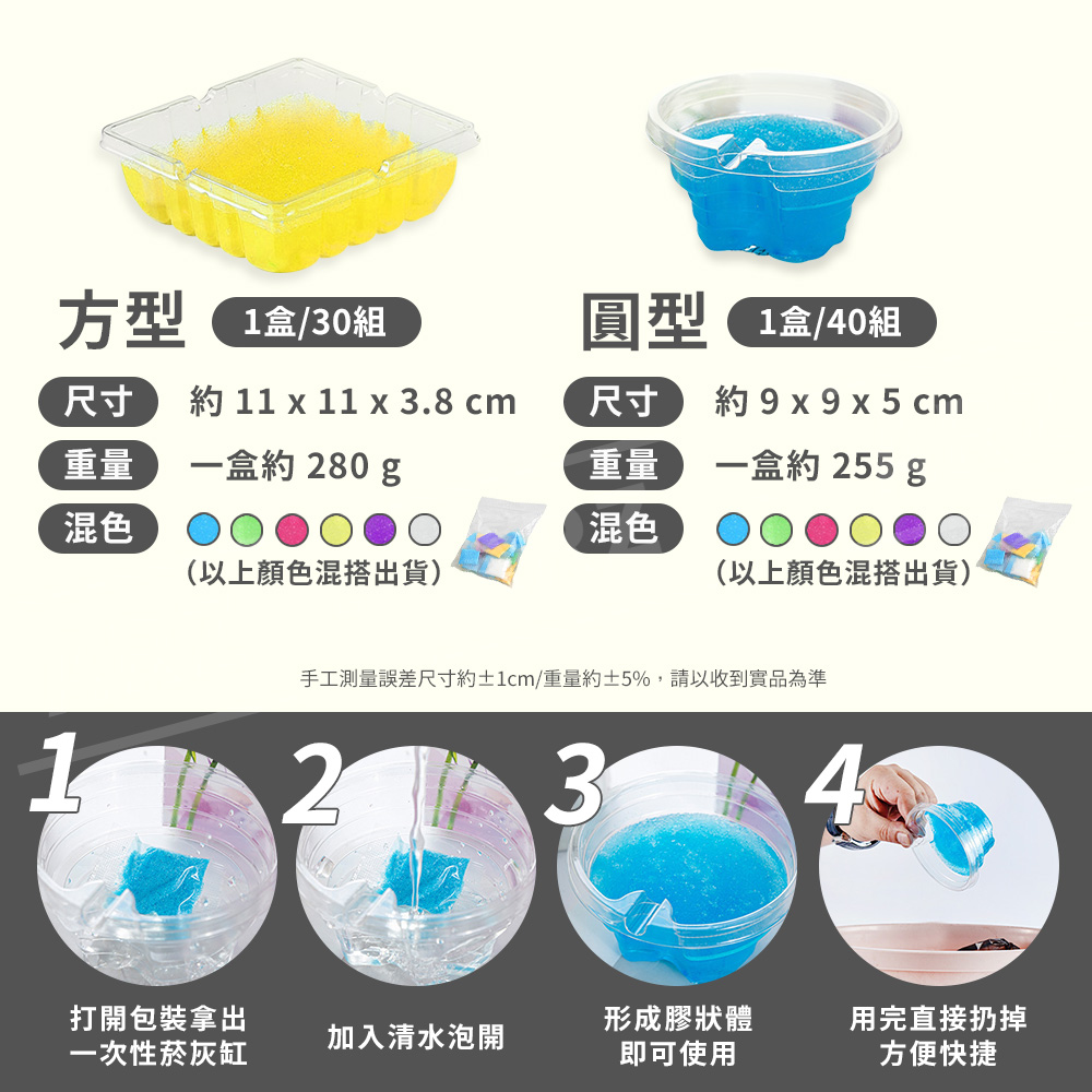 拋棄式菸灰缸 40組 【D161】 車用煙灰缸 去煙味 滅菸膏 滅菸神器 一次性煙灰缸 熄菸凝膠 熄菸 熄煙 煙蒂盒 滅煙香膏 滅菸泥 滅菸沙 戶外用品 汽車用品 生活用品_7