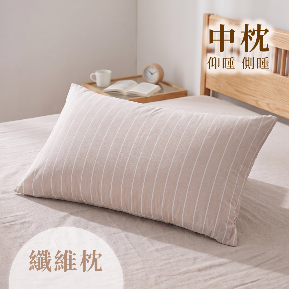 ELVIS 愛菲斯 ┃天絲羽絲絨壓縮枕芯-卡布奇諾(米)