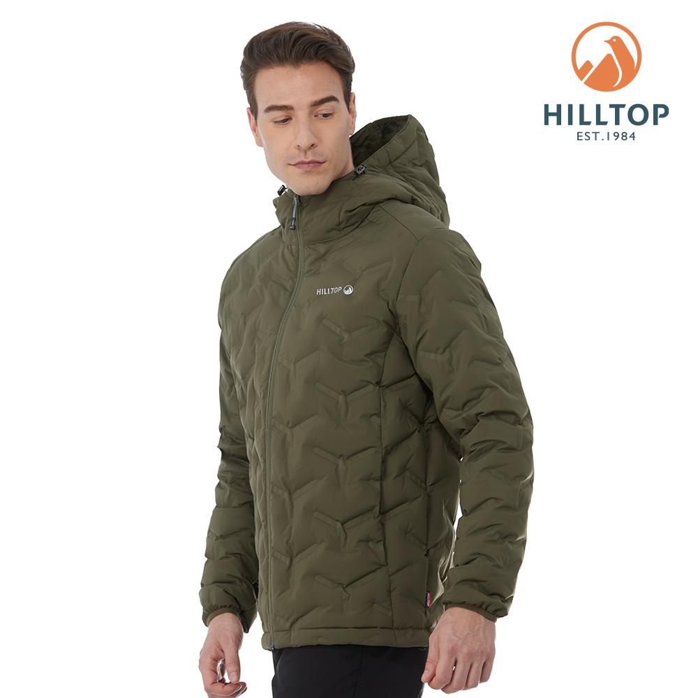 大衣 HILLTOP山頂鳥GORE-TEX二合一防水羽絨長大衣女款藍/黑