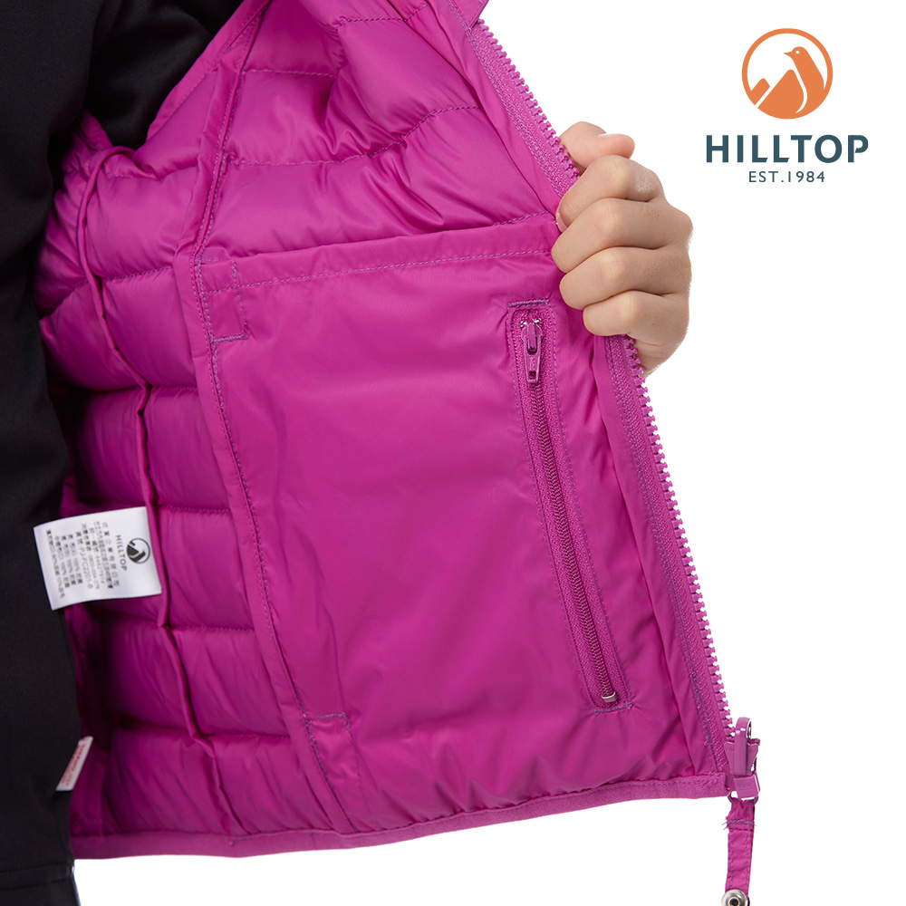 HILLTOP山頂鳥二合一防水羽絨短大衣兒童紫/紫｜PF22XCJ4ECJJ
