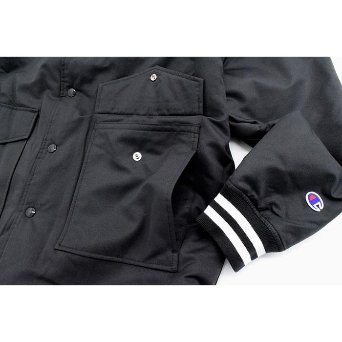 【CHAMPION】長版保暖大衣 HALF COAT 黑_1
