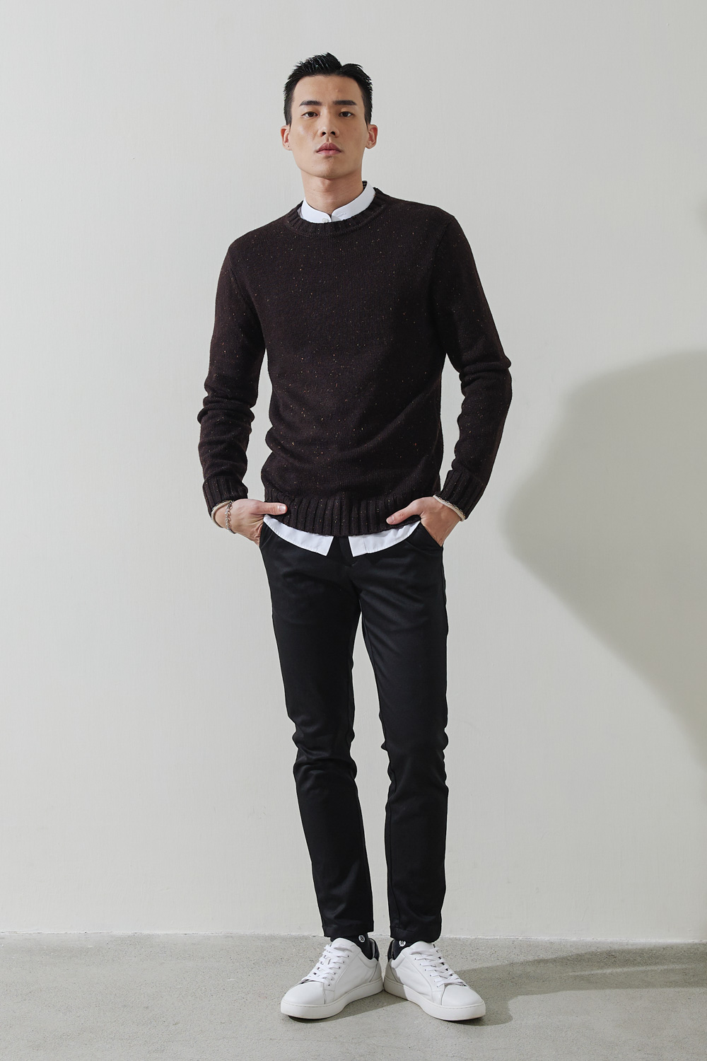 SST&C #網路獨賣款 深橡木彩點紗圓領針織衫 | 1112210002 (outlet)_2