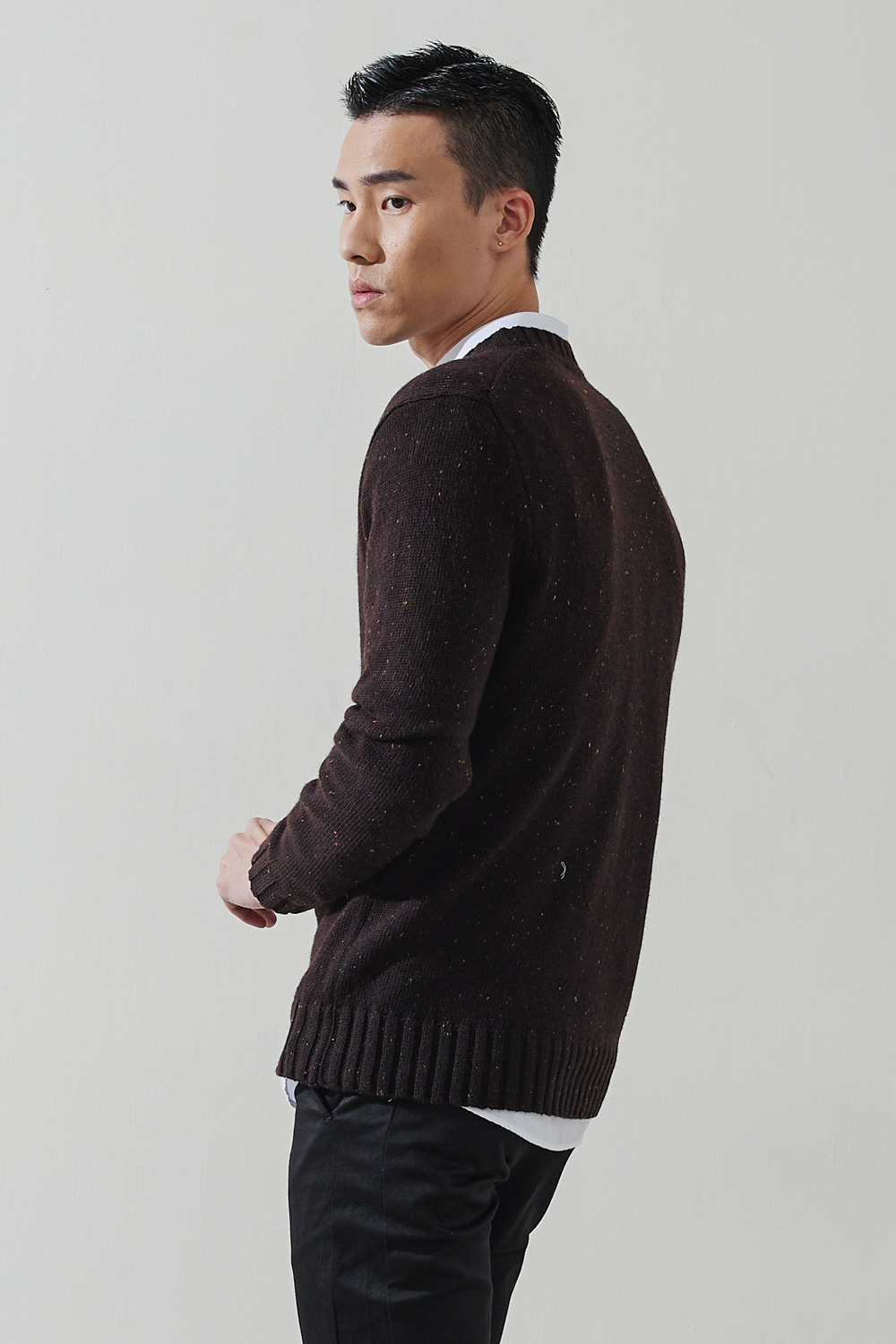 SST&C #網路獨賣款 深橡木彩點紗圓領針織衫 | 1112210002 (outlet)_4