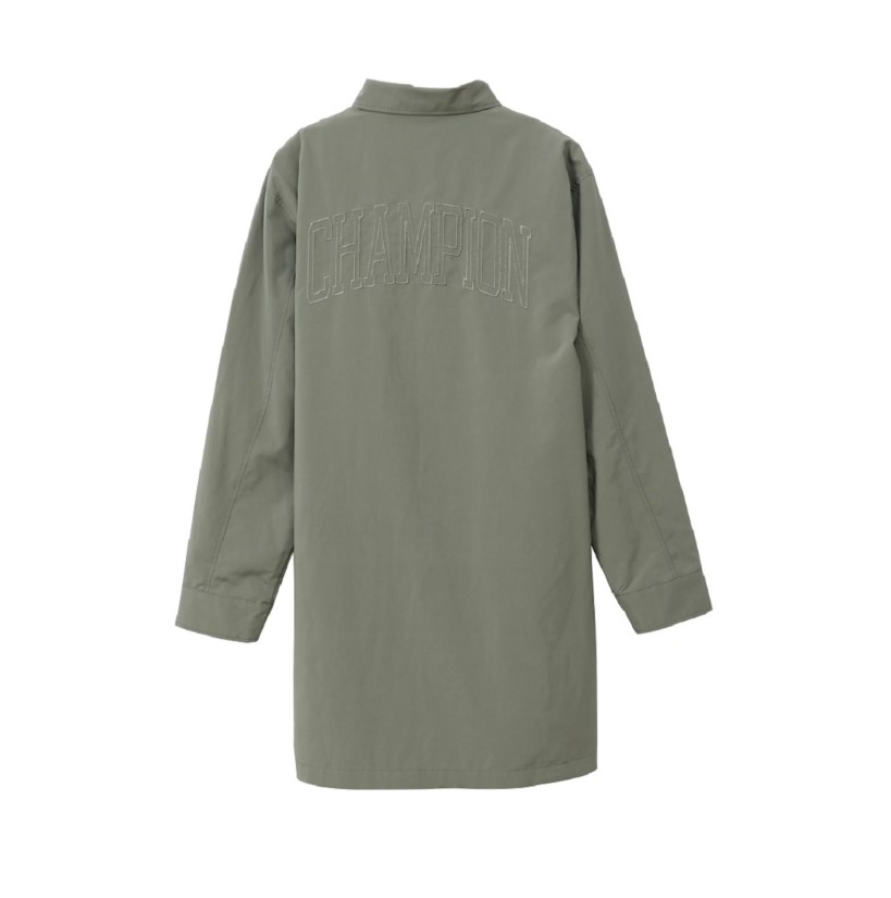 【CHAMPION】LONG COAT 大衣 橄欖綠_1