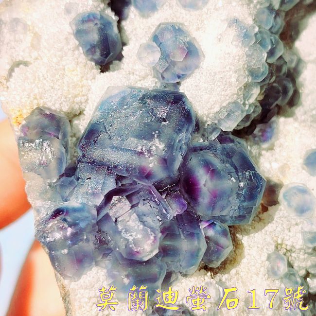 螢石 莫蘭迪螢石17號~中國福建Fluorite/幾何螢石/QR code螢石~智慧之石