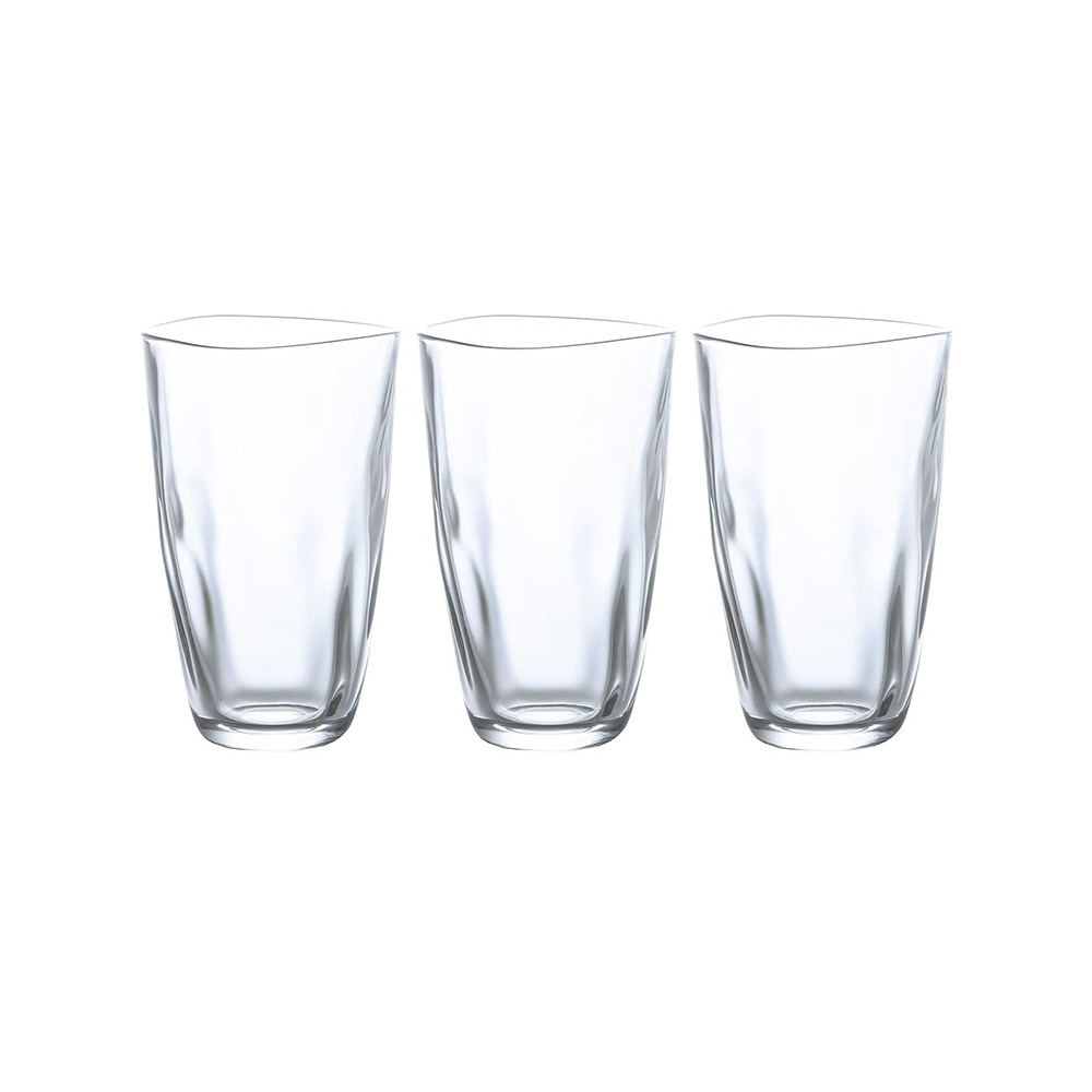 ADERIA 日本製Tebineri系列玻璃水杯370ml-3入組_1