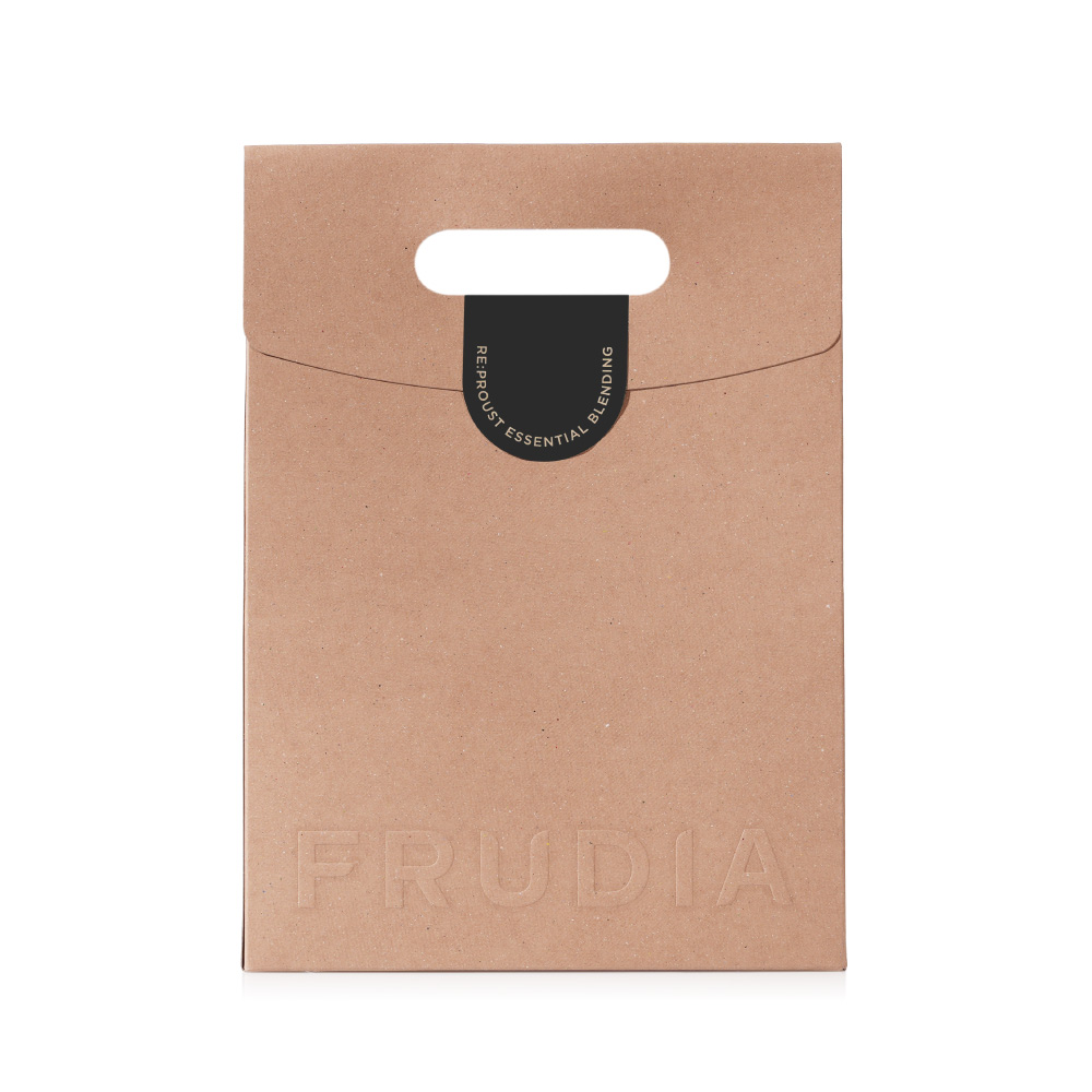 FRUDIA限量回收紙製造型提袋(含貼紙)
