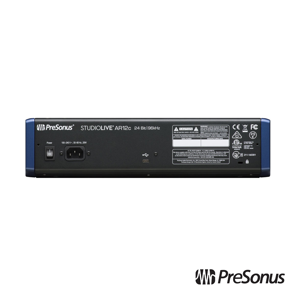 PreSonus】StudioLive AR12c 12軌數位混音器公司貨