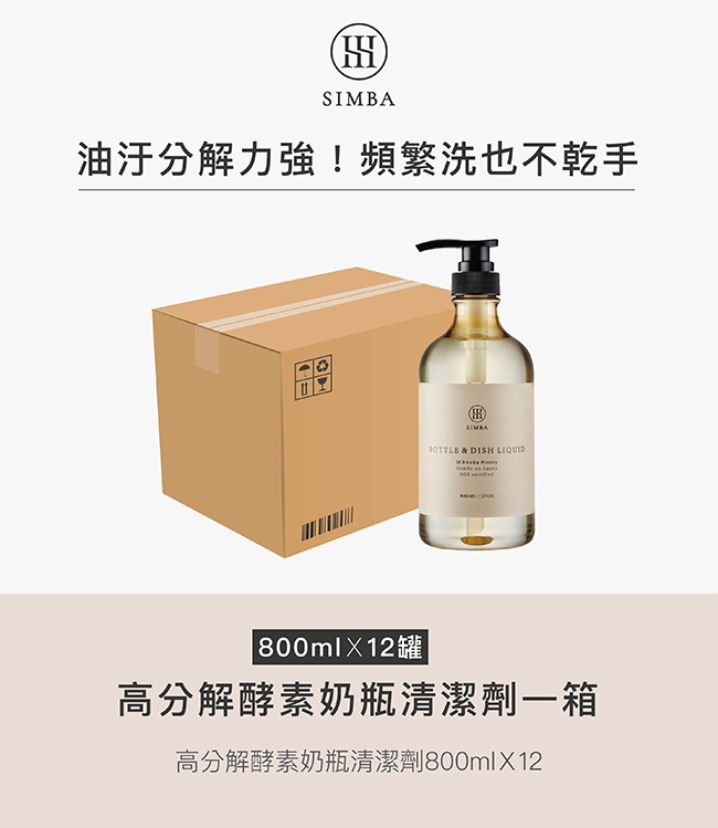 小獅王辛巴 高分解酵素奶瓶清潔劑(800ml)一箱_2