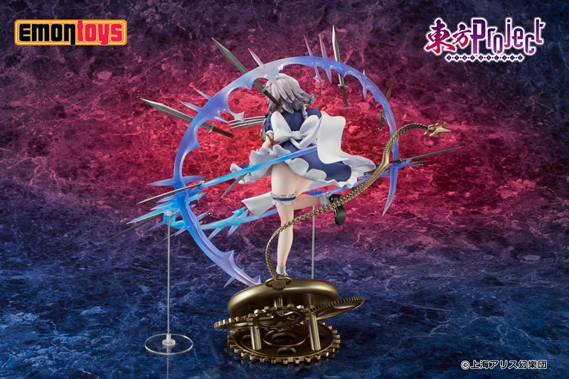 十六夜咲夜　1/7完成品フィギュア emontoys 購入特典付き】絵梦トイズ株式会社 東方Project 1/7スケール