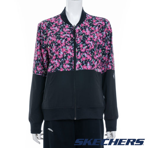SKECHERS 女拉鍊外套 (WJA314BKRB)_0