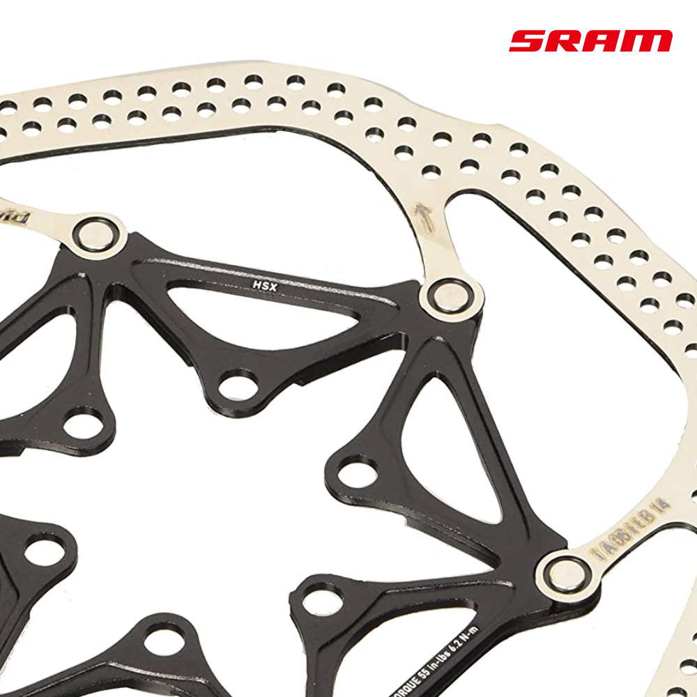 Disco Freno Avid HS1 Monolitico Originale SRAM 160mm O 180mm Con 6 Viti Nere