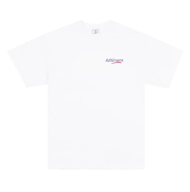 【 ALLTIMERS 】ESTATE EMBROIDERED TEE 白_0
