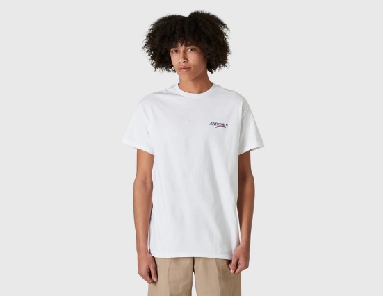 【 ALLTIMERS 】ESTATE EMBROIDERED TEE 白_1
