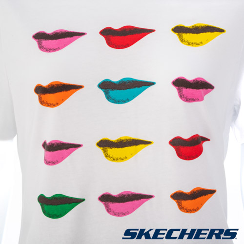 SKECHERS DVF聯名款女短袖衣 (WTS4DVFWHT)_4