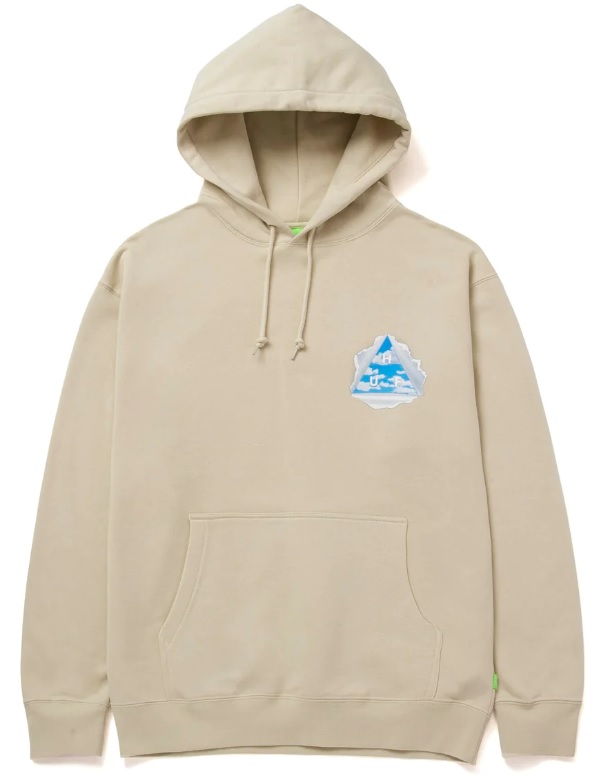 【 HUF 】 TEAR YOU A NEW ONE PULLOVER HOODIE  帽T 米色_0