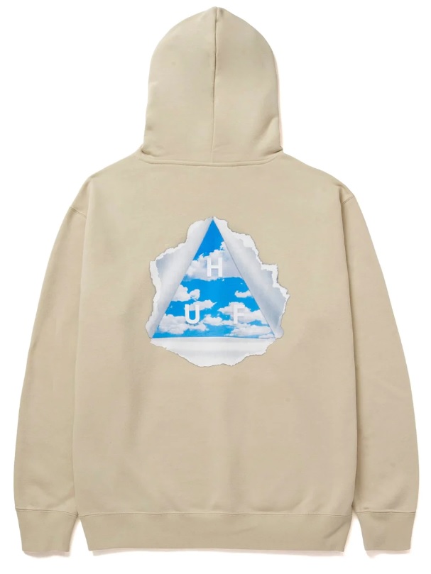 【 HUF 】 TEAR YOU A NEW ONE PULLOVER HOODIE  帽T 米色_1